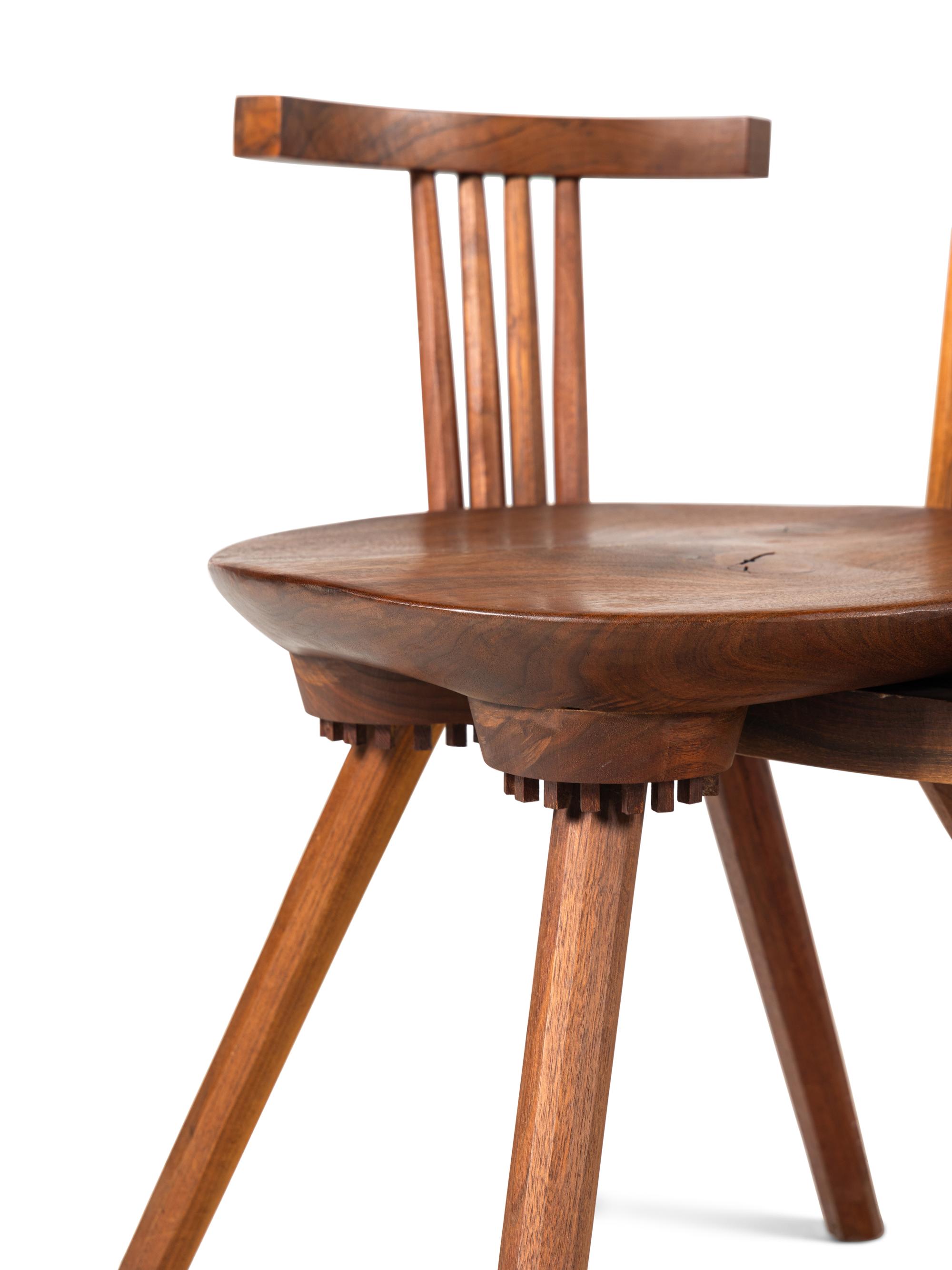 Pair of Studio Craft High-Back Armchairs, c. 1980