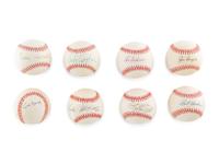 A Group of Hall of Fame Broadcaster Signed Autograph Baseballs (Beckett Authentication Services),