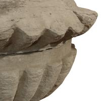 A Carved Limestone Finial from the Second Chicago Courthouse 44" W x 44" D x 53" H — United States, Circa 1935