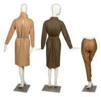 Bonnie Cashin Two Dresses, Belt, Pants, Two Sketches, Pattern, 1960s