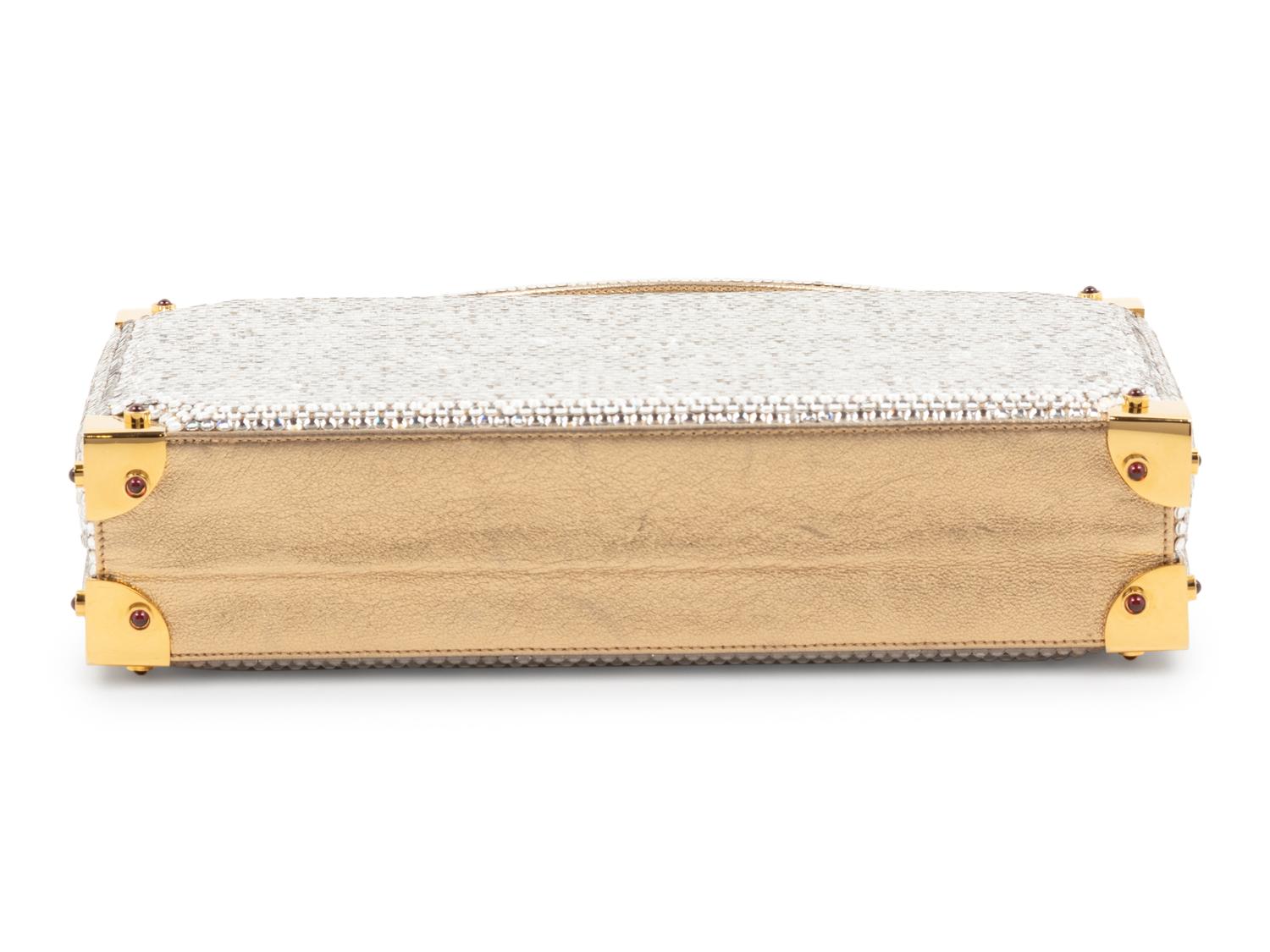 Judith Leiber Rhinestone Suitcase Handbag