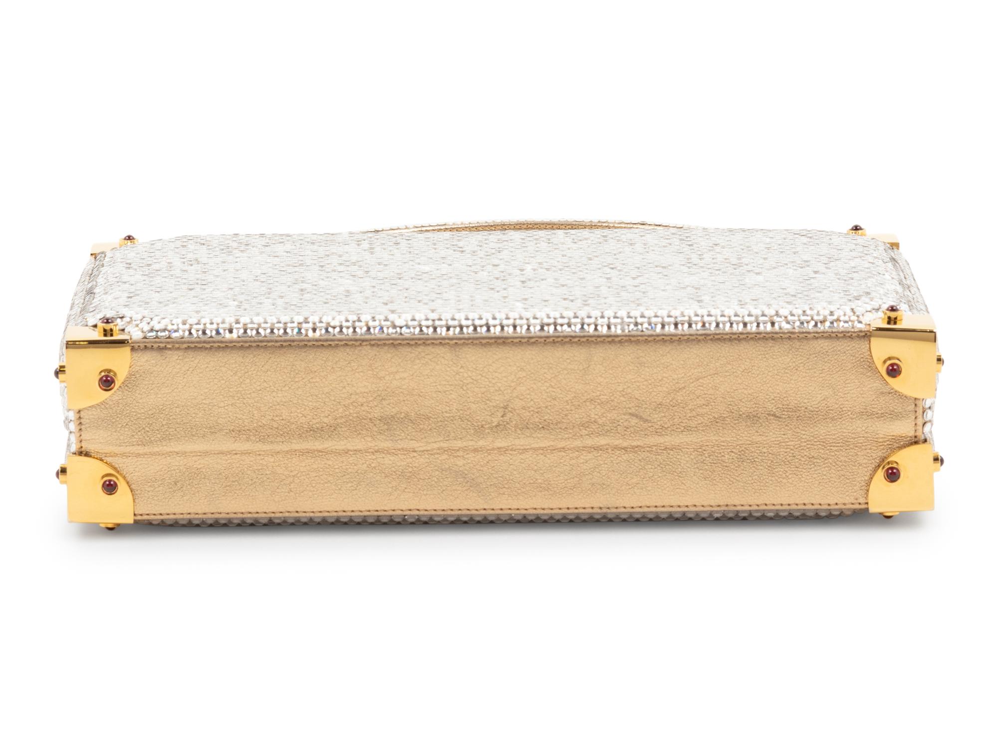 Judith Leiber Rhinestone Suitcase Handbag