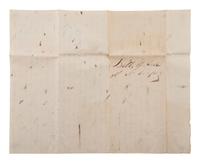 [SLAVERY & ABOLITION]. Manuscript bill of sale for an enslaved man named Cuff. New Jersey, 3 April 1821.