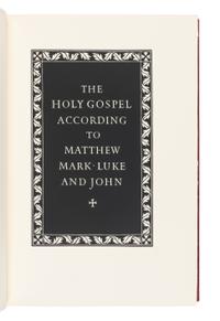 [FINE PRESS - OFFICINA BODONI]. The Holy Gospels according to Matthew, Mark, Luke, and John . Verona: Officina Bodoni, 1962.