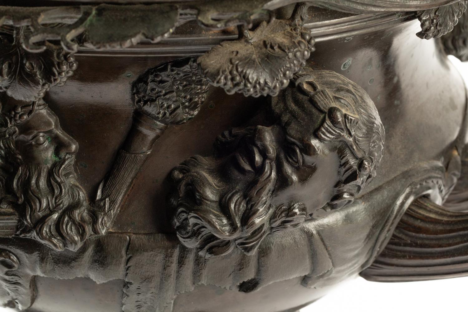 A Grand Tour Bronze Model of the Warwick Vase