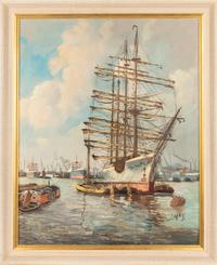 Untitled (Harbor Scene)