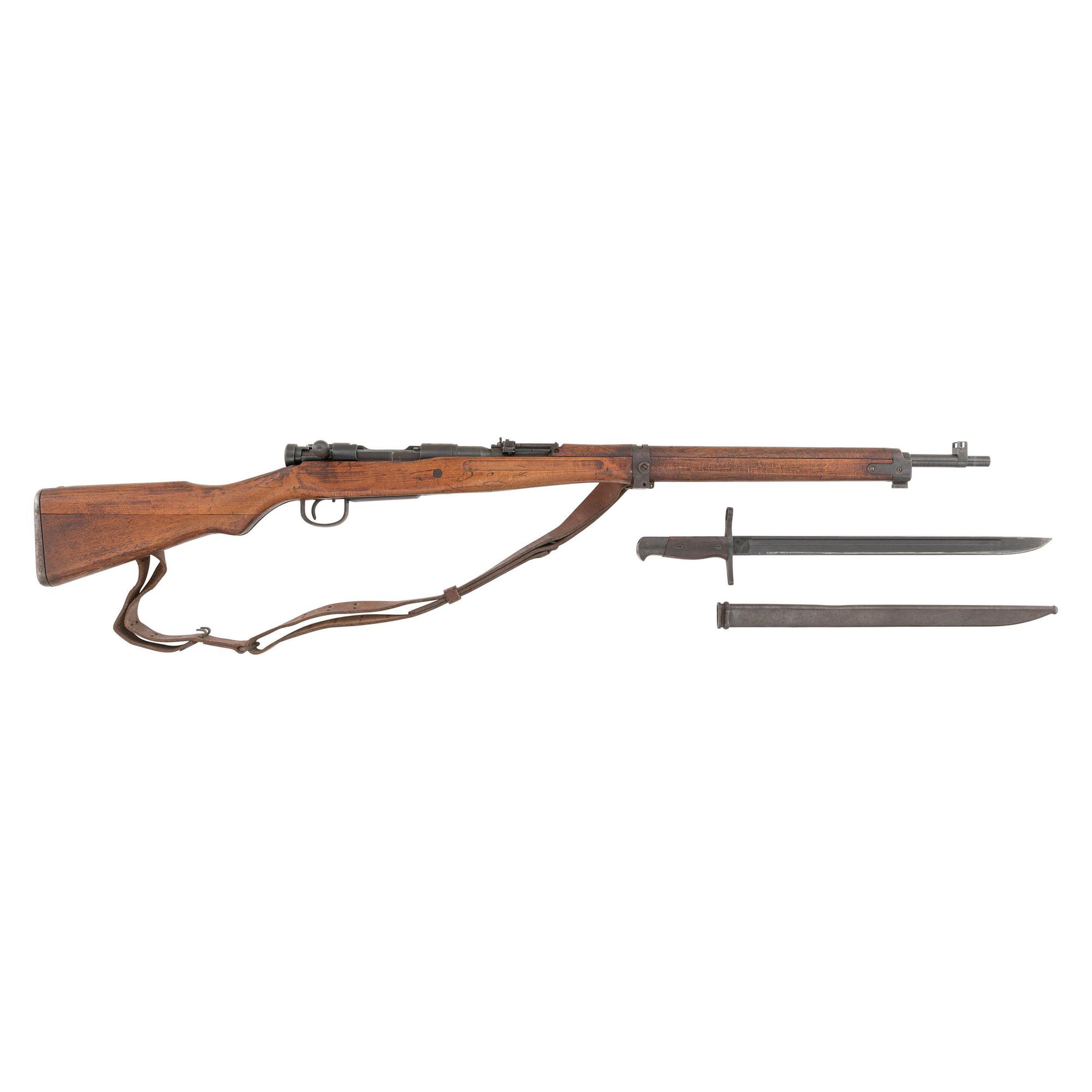 **Japanese Type 99 Arisaka Rifle with Anti-Aircraft Sights & Bayonet