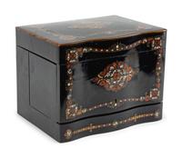 A French Inlaid and Ebonized Cave de Liqueur