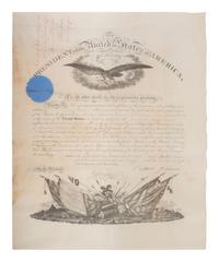 [CIVIL WAR]. JOHNSON, Andrew (1808-1875). Appointments associated with the service of Major Murray Davis, 95th Ohio Infantry, including a document signed by Andrew Johnson as President, 20 April 1866.