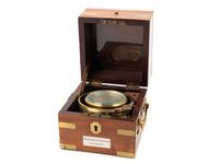 A Parkinson & Frodsham Brass Gimballed Ship's Chronometer