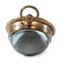 A French Jeweled Paperweight Clock