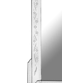 A Pair of Venetian Style Etched Glass Mirrors