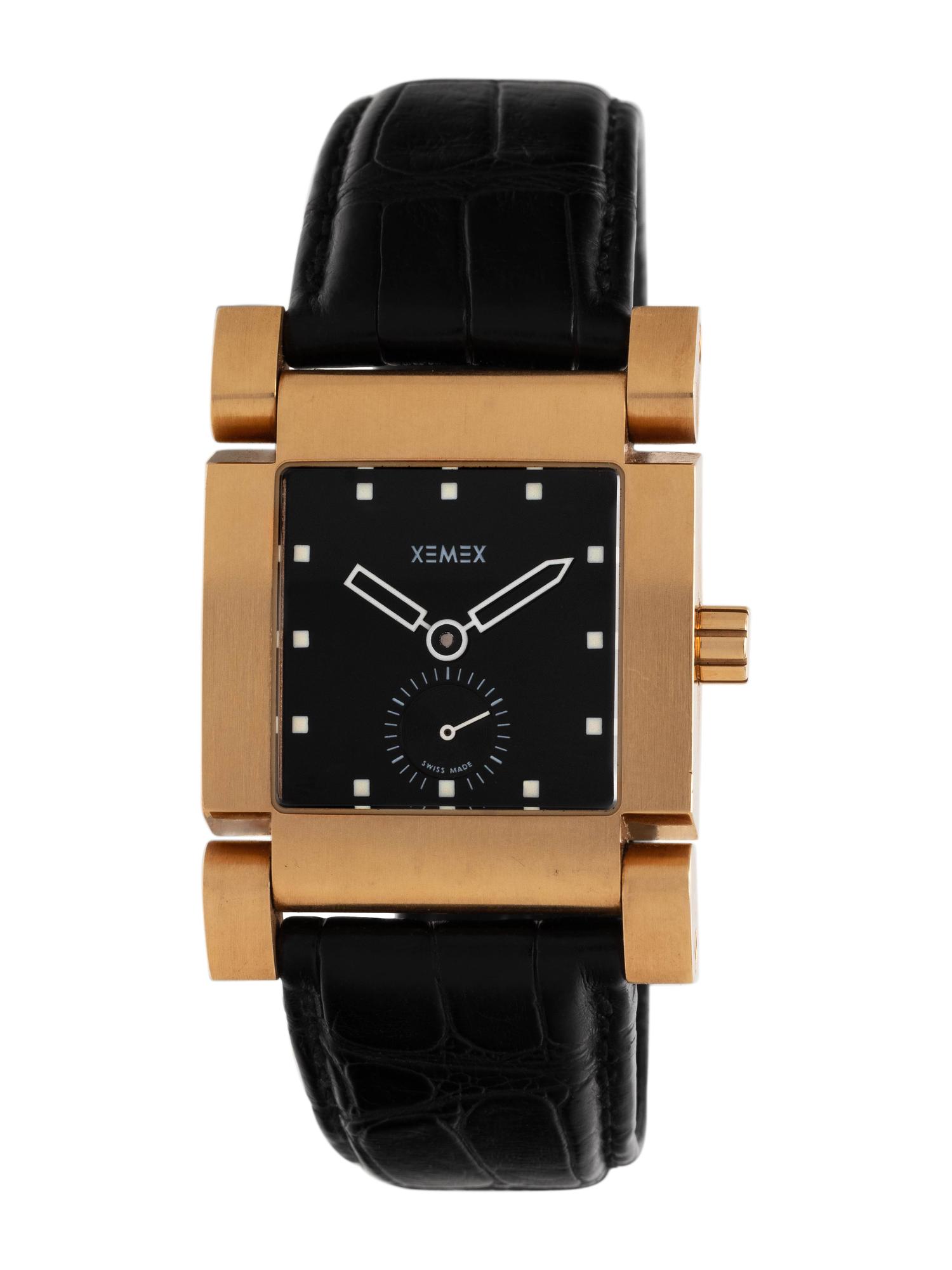 XEMEX, RUEDI KÜLLING, 18K PINK GOLD 'AVENUE' CHRONOGRAPH WRISTWATCH