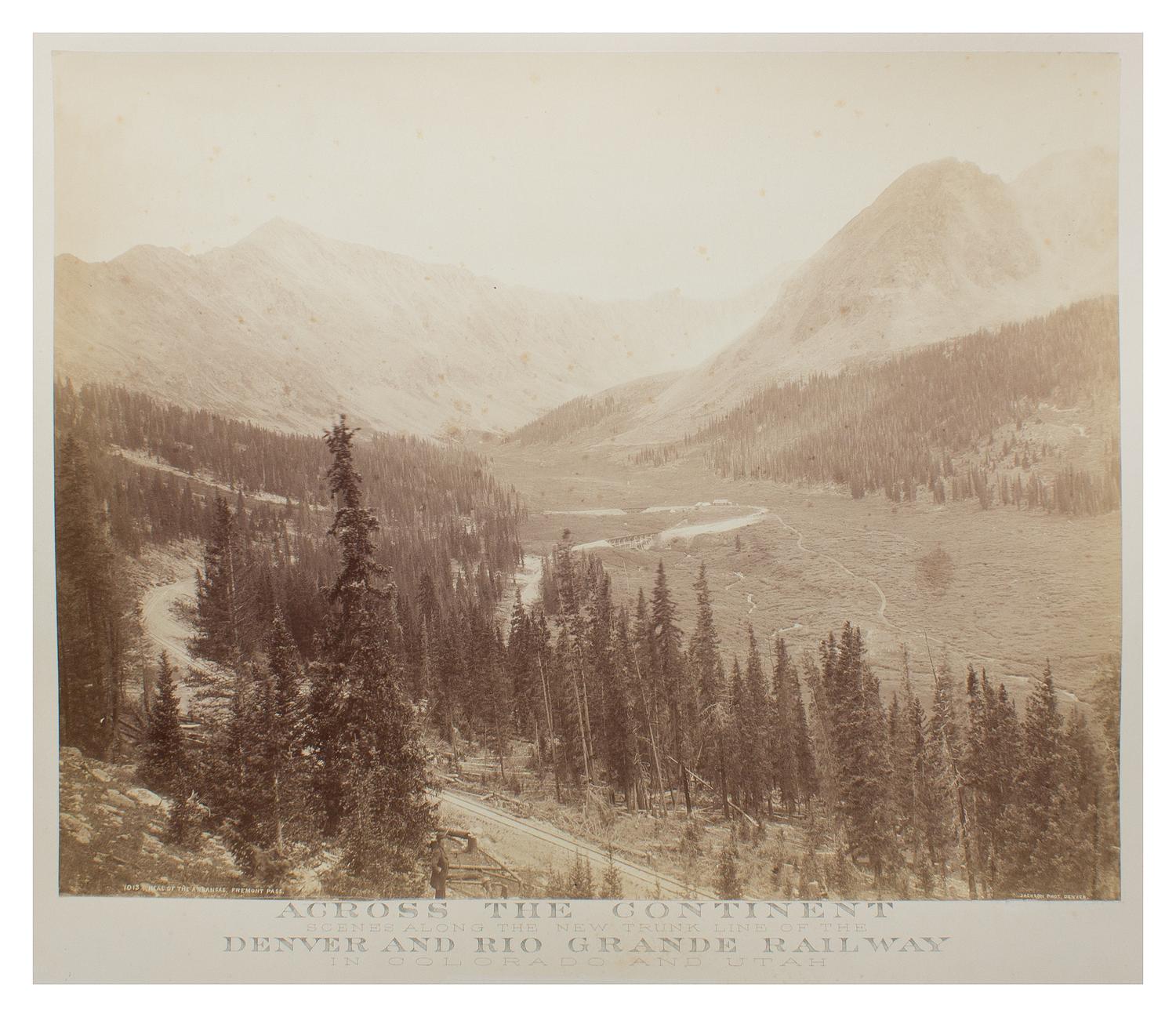 William Henry Jackson, (American, 1843-1942), Silverton, Baker's Park and Sultan Mountain U.S. Signal Station on Pikes Peak Head of the