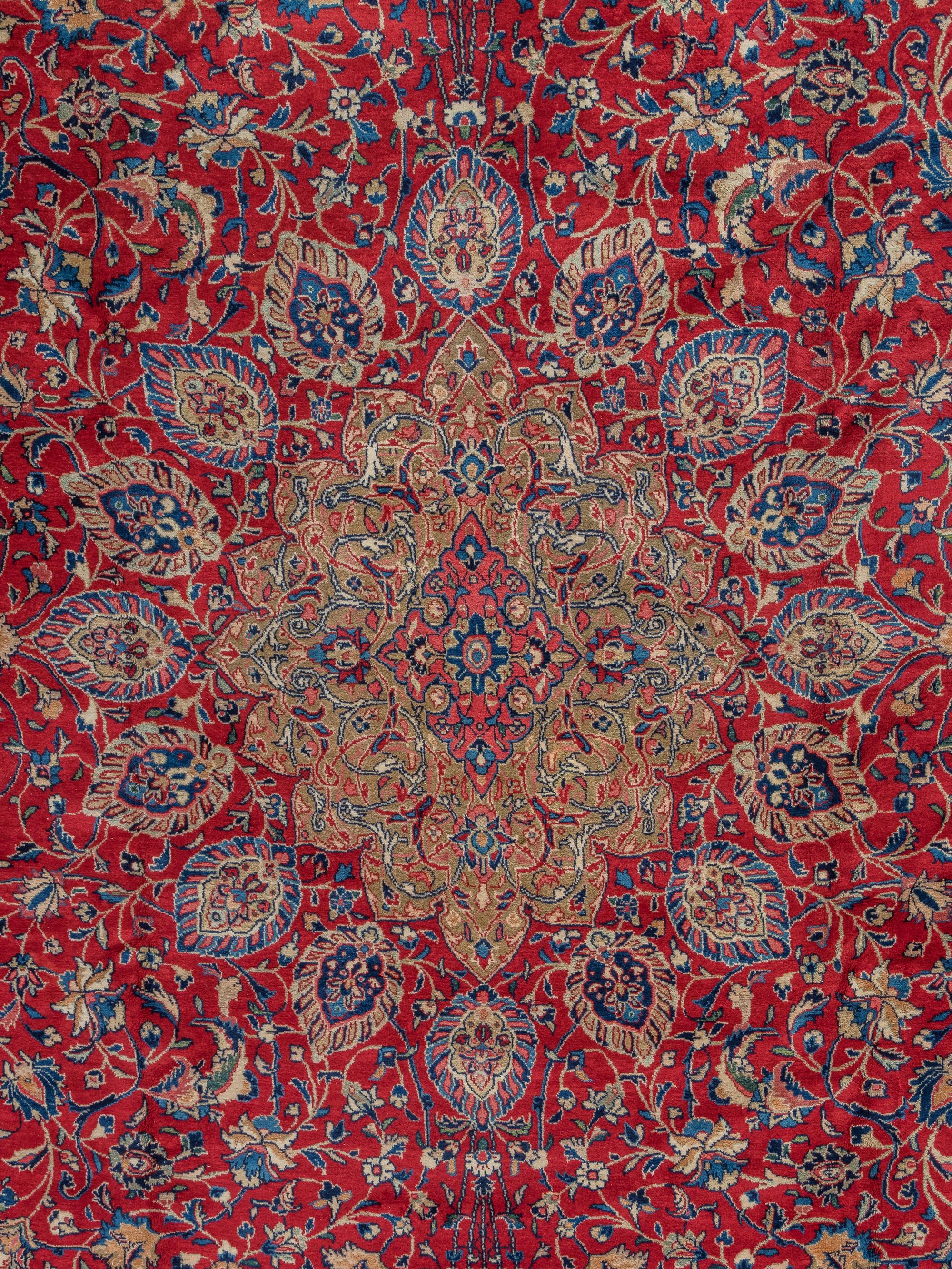 A Kashan Wool Rug