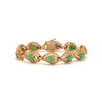 YELLOW GOLD AND JADE BRACELET
