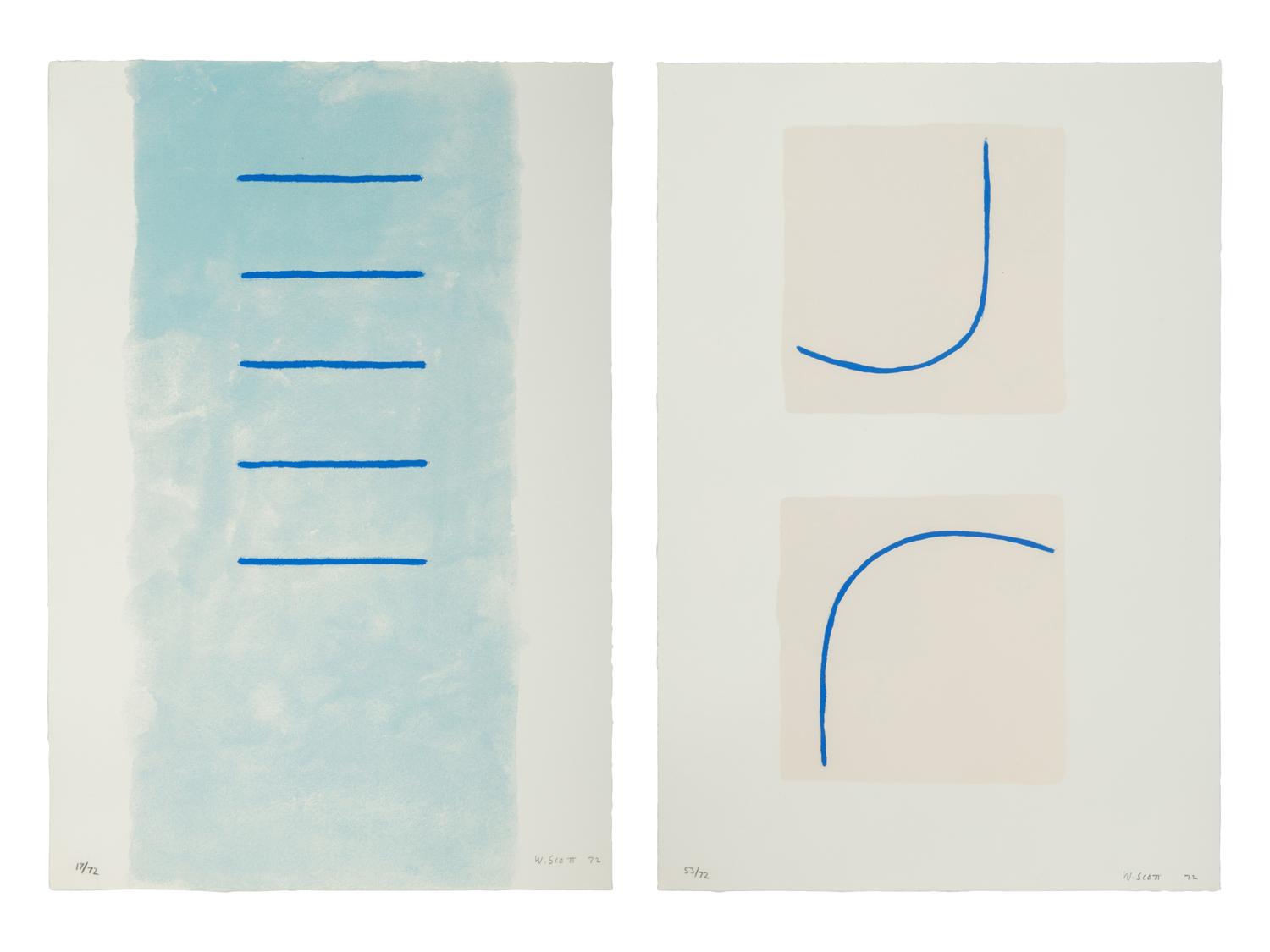 Lines with Breadth Supercede and Forms Engaged (two prints from A Poem for Alexander ), 1972
