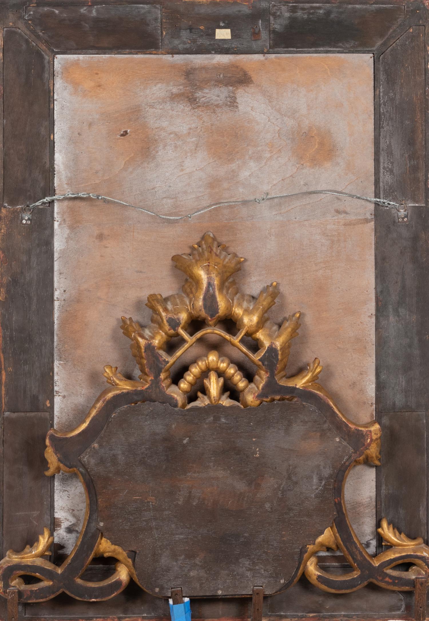 A Venetian Style Painted and Giltwood Mirror