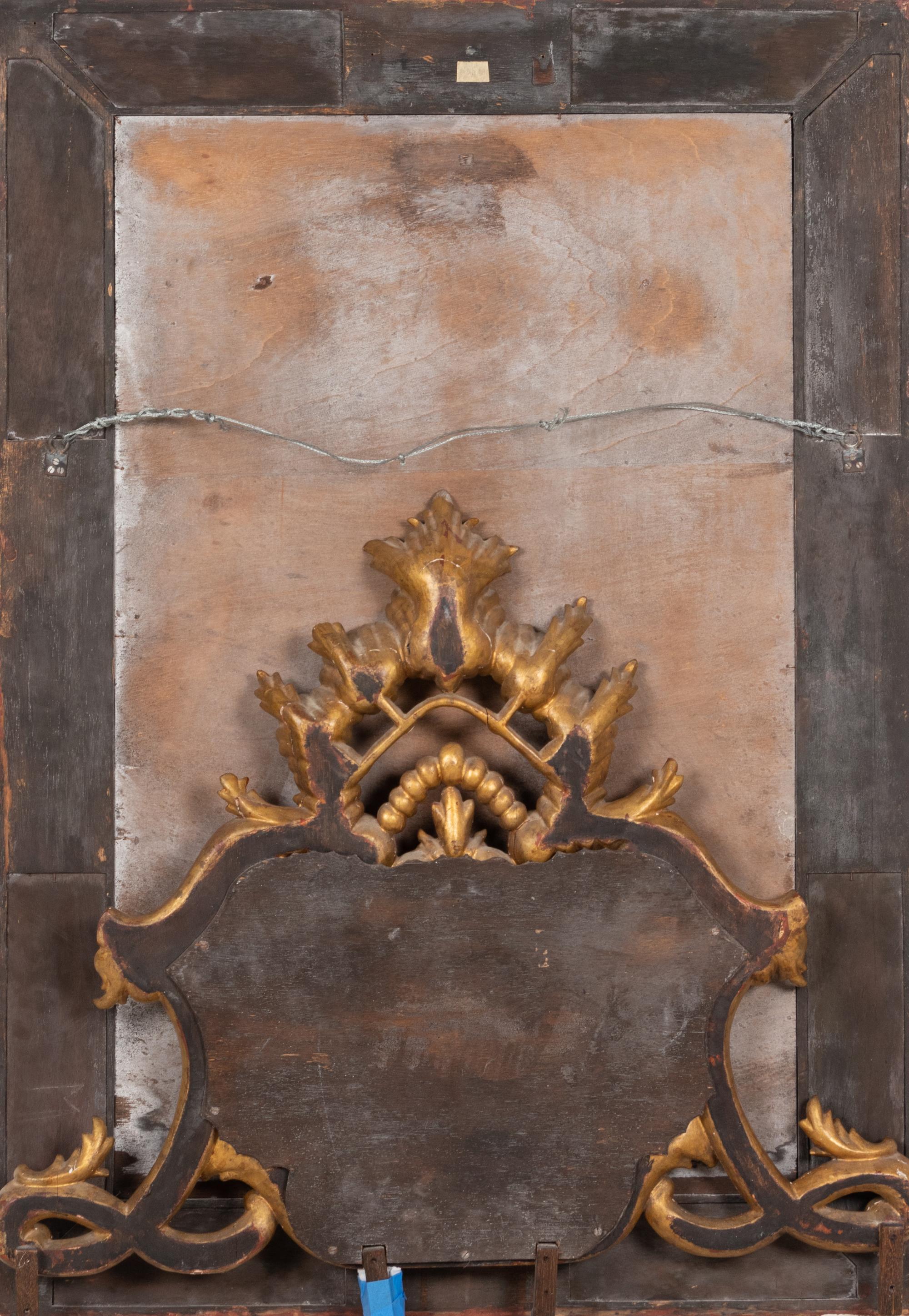 A Venetian Style Painted and Giltwood Mirror