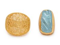 A Collection of Yellow Gold Rings,