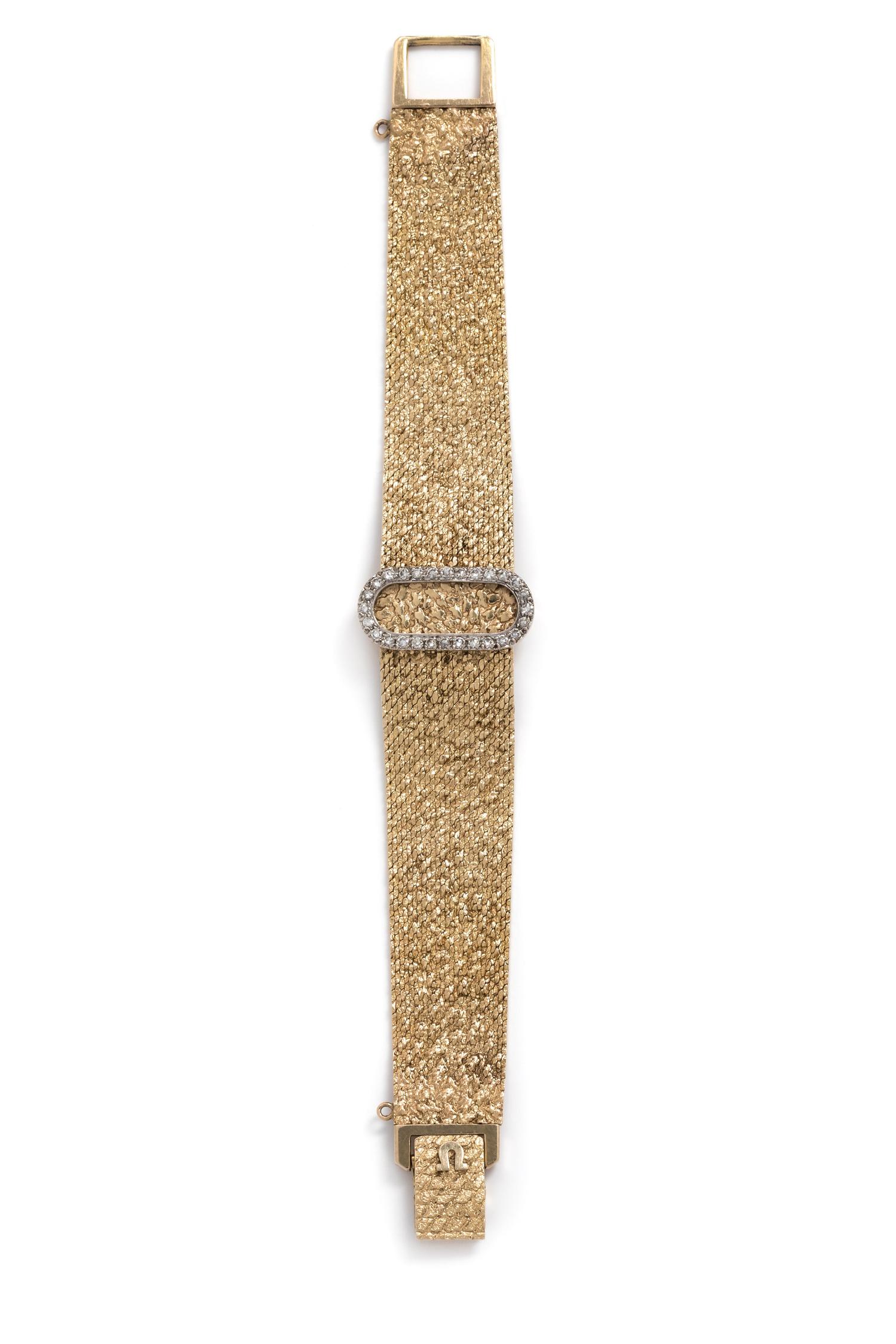 OMEGA, 14K YELLOW GOLD AND DIAMOND SURPRISE WATCH