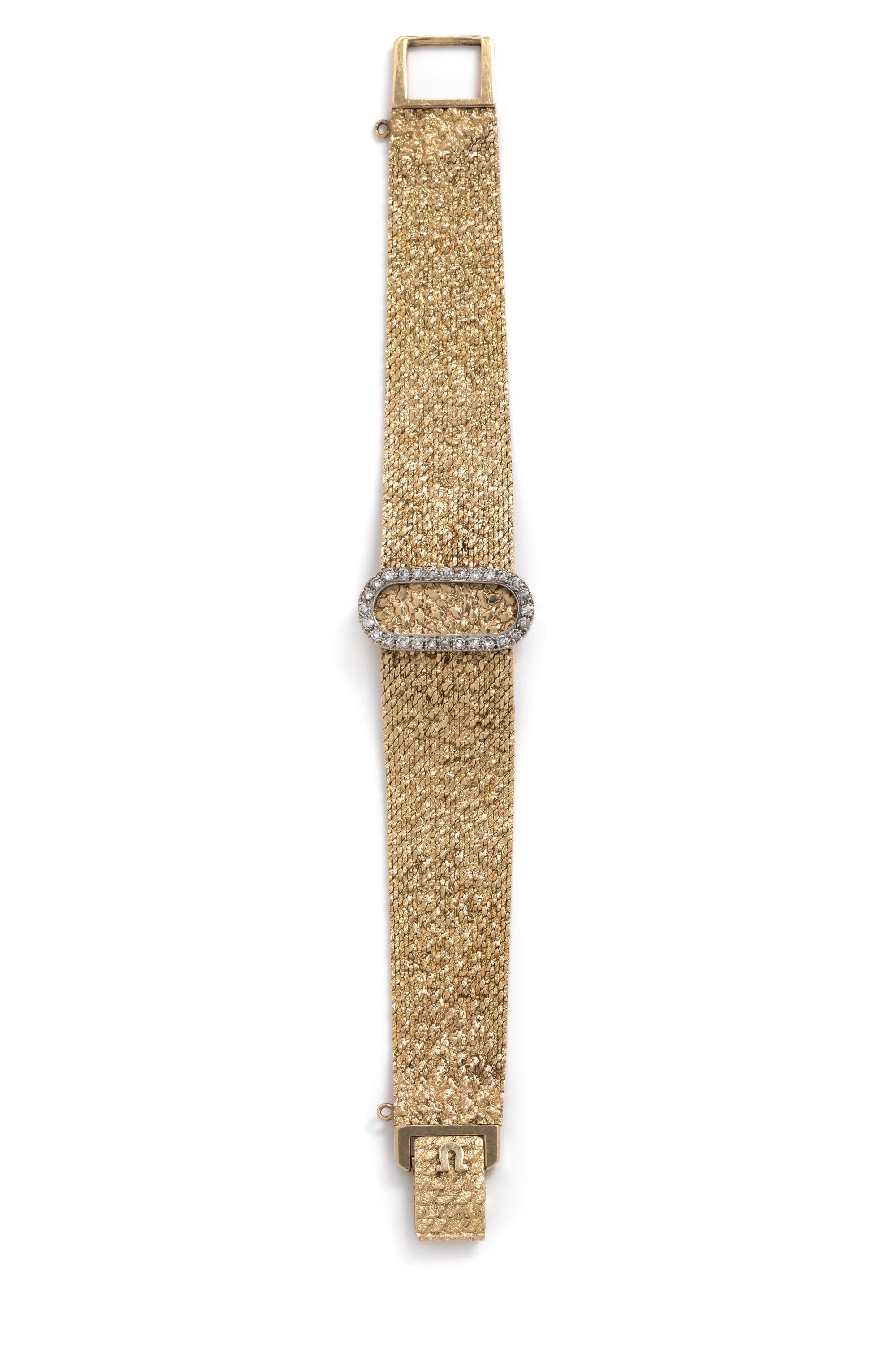 OMEGA, 14K YELLOW GOLD AND DIAMOND SURPRISE WATCH
