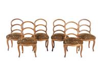 A Set of Six French Provincial Style Side Chairs