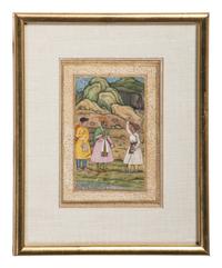 Four Indian Miniature Watercolors