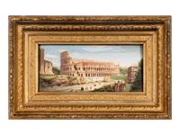 An Italian Micromosaic Plaque Depicting the Colosseum