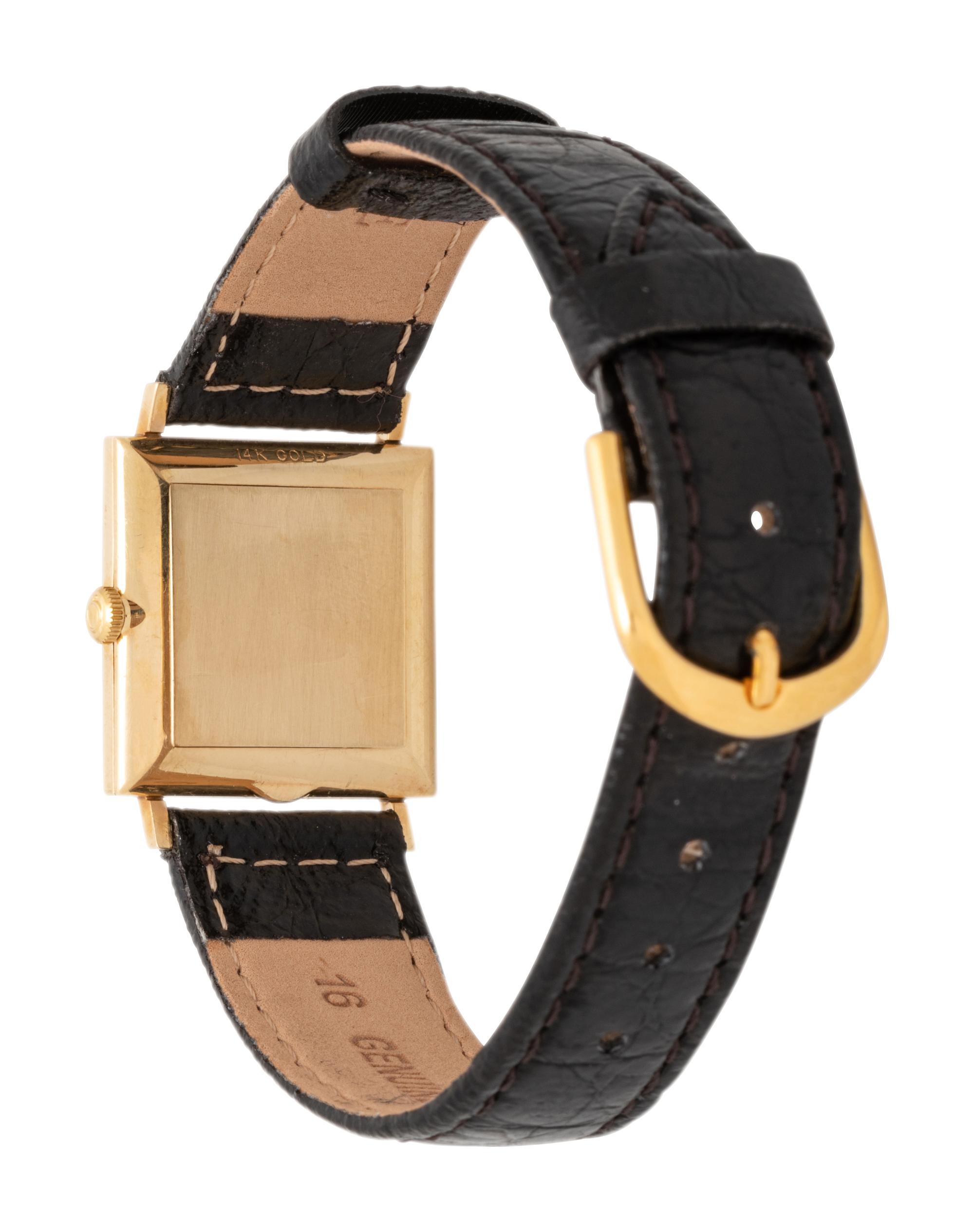 OMEGA, 14K YELLOW GOLD WRISTWATCH