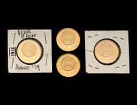 [MEXICO] Four 20 Peso Gold Coins