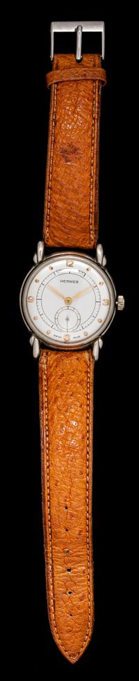 A Vintage Stainless Steel Wristwatch, Hermes,
