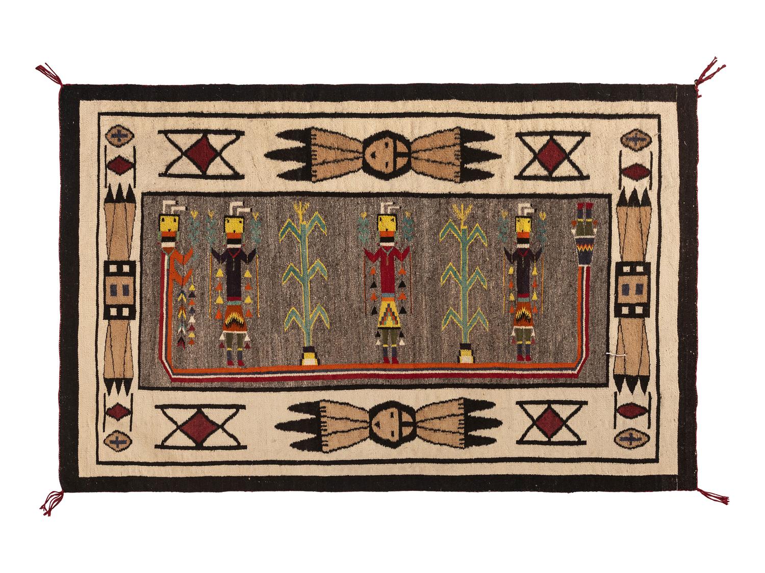 Navajo Pictorial Yei Weaving / Rug