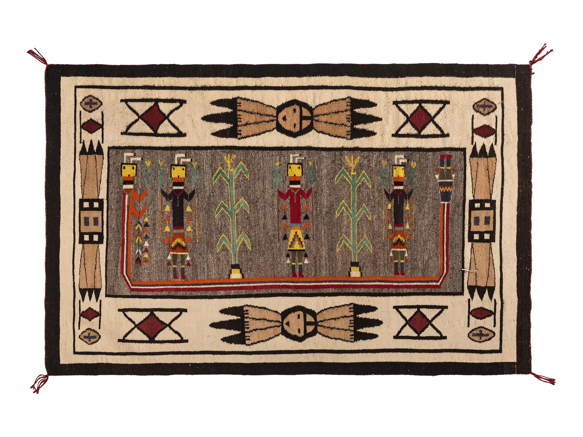 Navajo Pictorial Yei Weaving / Rug