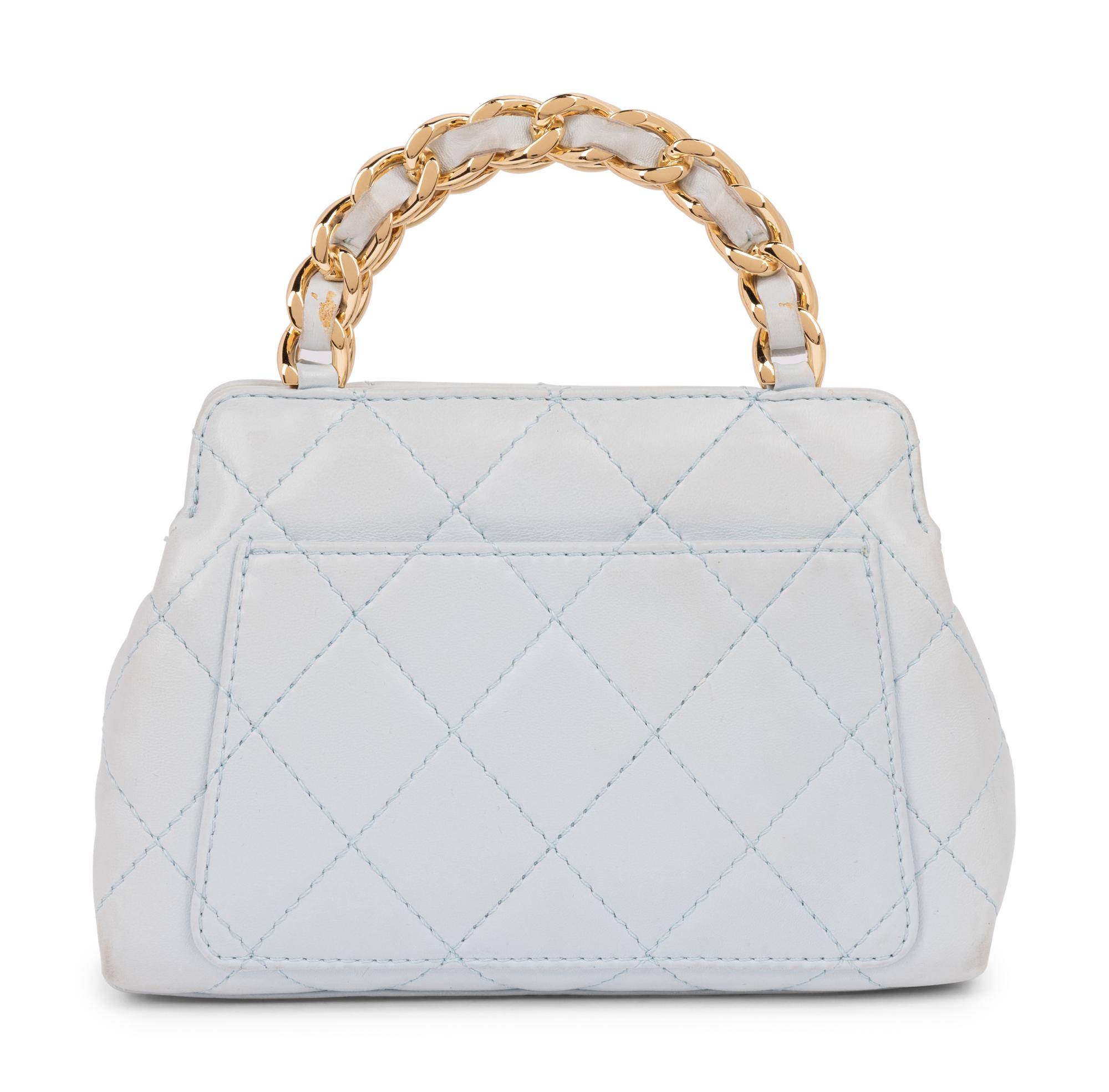 Chanel Blue Quilted Leather Handbag, 2004-05