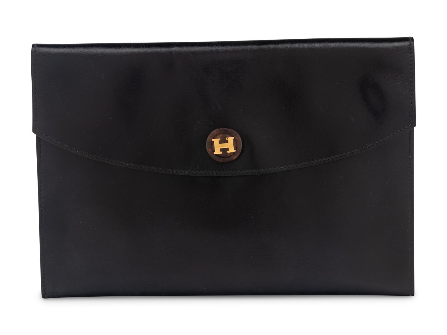 Hermès Rio Leather Clutch, 1976