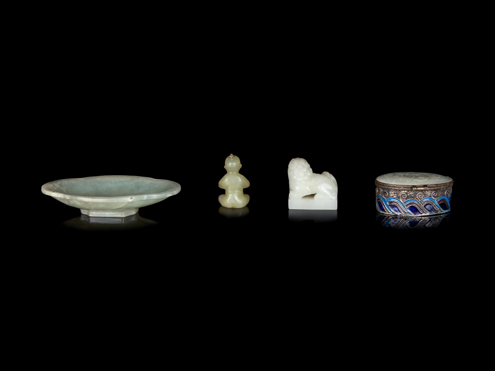 Four Chinese Hardstone Articles