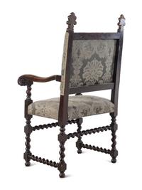 An Italian Baroque Style Walnut Armchair