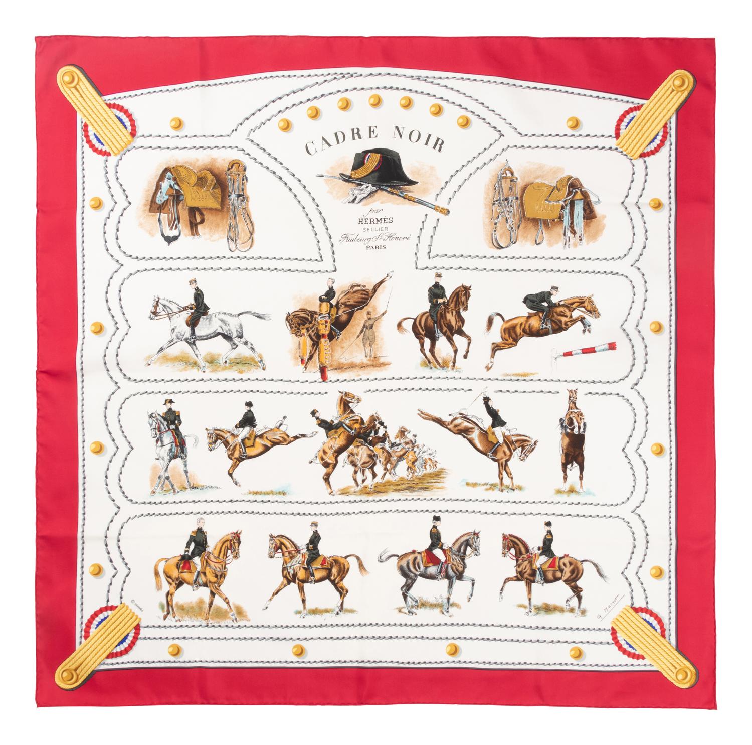 Four Hermès 90cm Silk Scarves