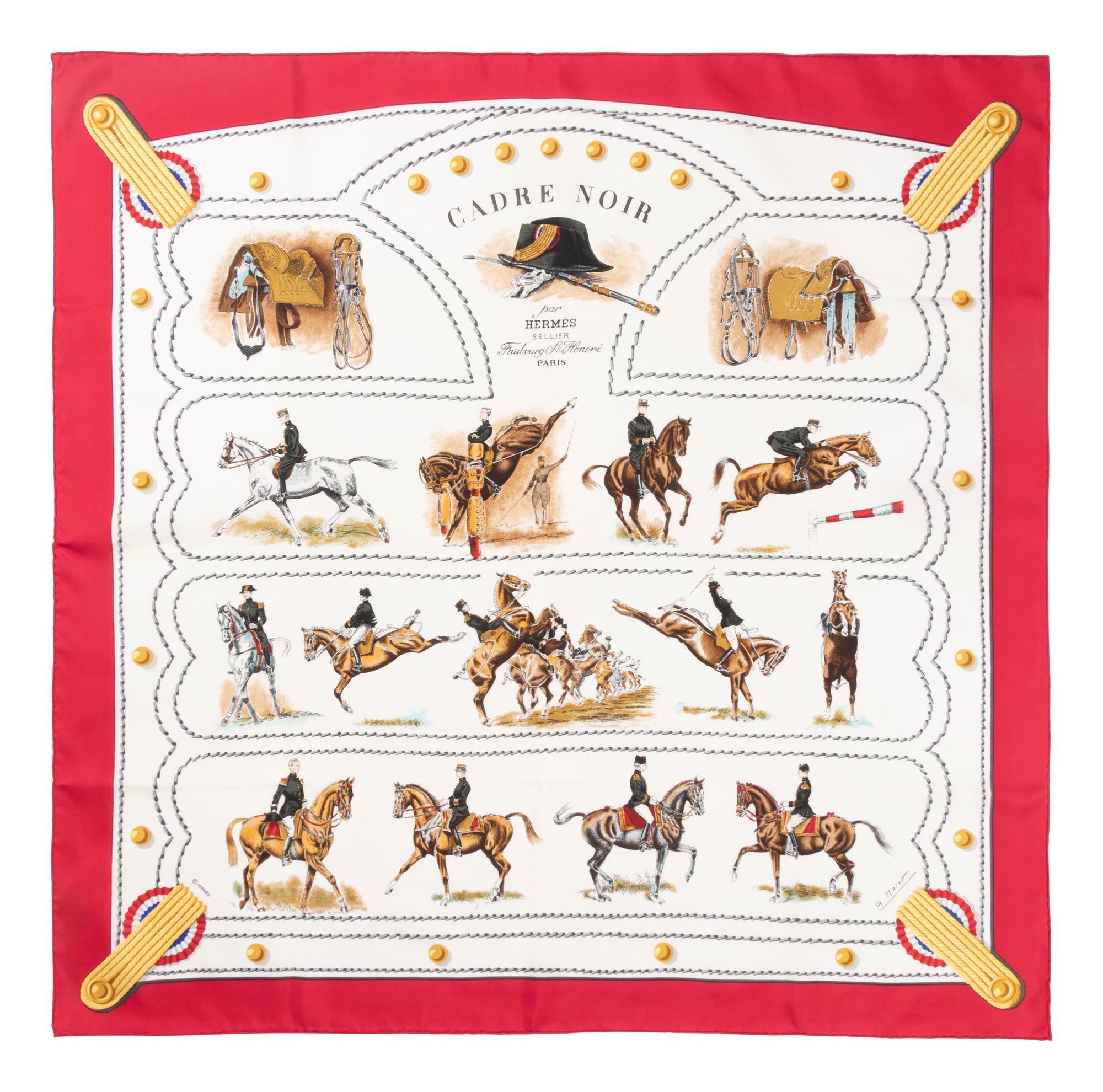Four Hermès 90cm Silk Scarves