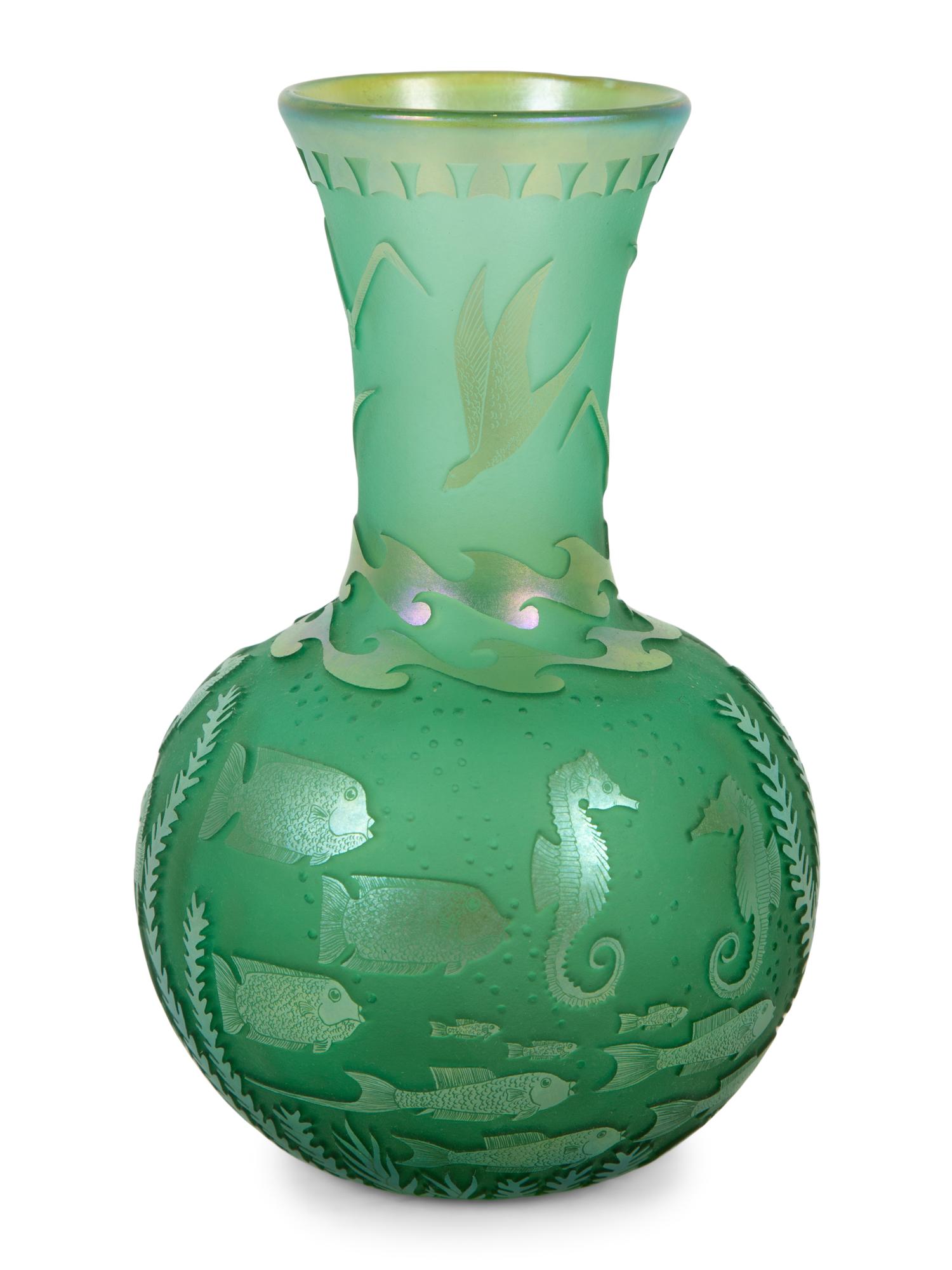 A Cameo Glass Vase , 1981