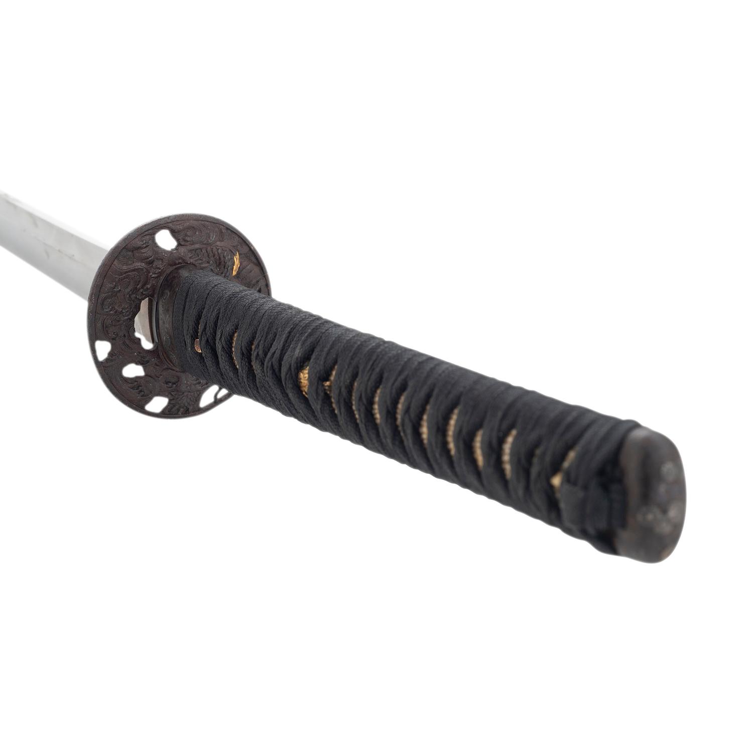 An Interesting Edo-Period Japanese Katana with 39-Character Tameshi Giri (Cutting Test) Mei