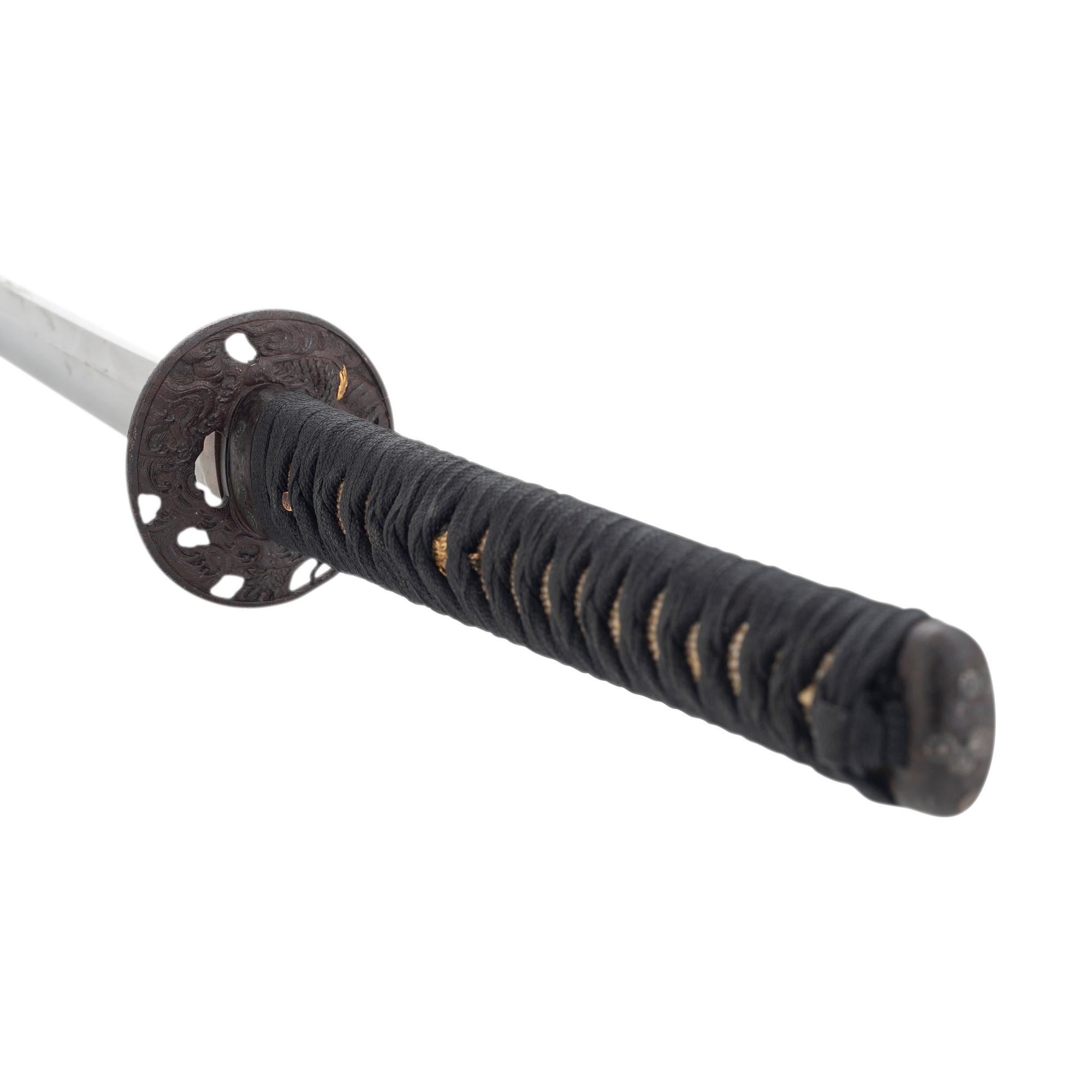 An Interesting Edo-Period Japanese Katana with 39-Character Tameshi Giri (Cutting Test) Mei