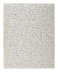 [HENRY CLAY - POLITICS]. Huzza! Huzza! The Country's risin' .... Illustrated lettersheet, 1844.