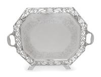 An Irish Silver Serving Tray