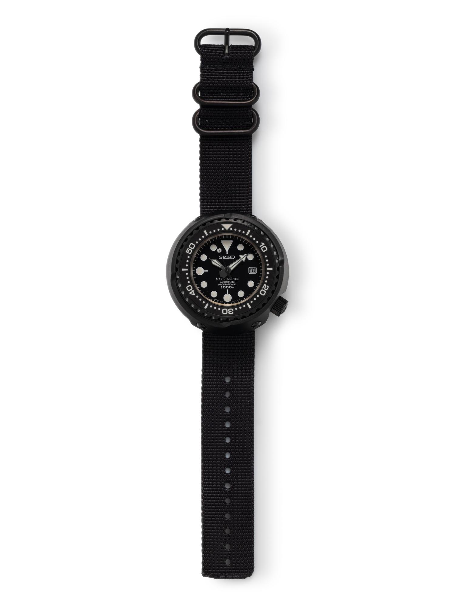 SEIKO, TITANIUM 'PROSPEX MARINE MASTER PROFESSIONAL' WATCH