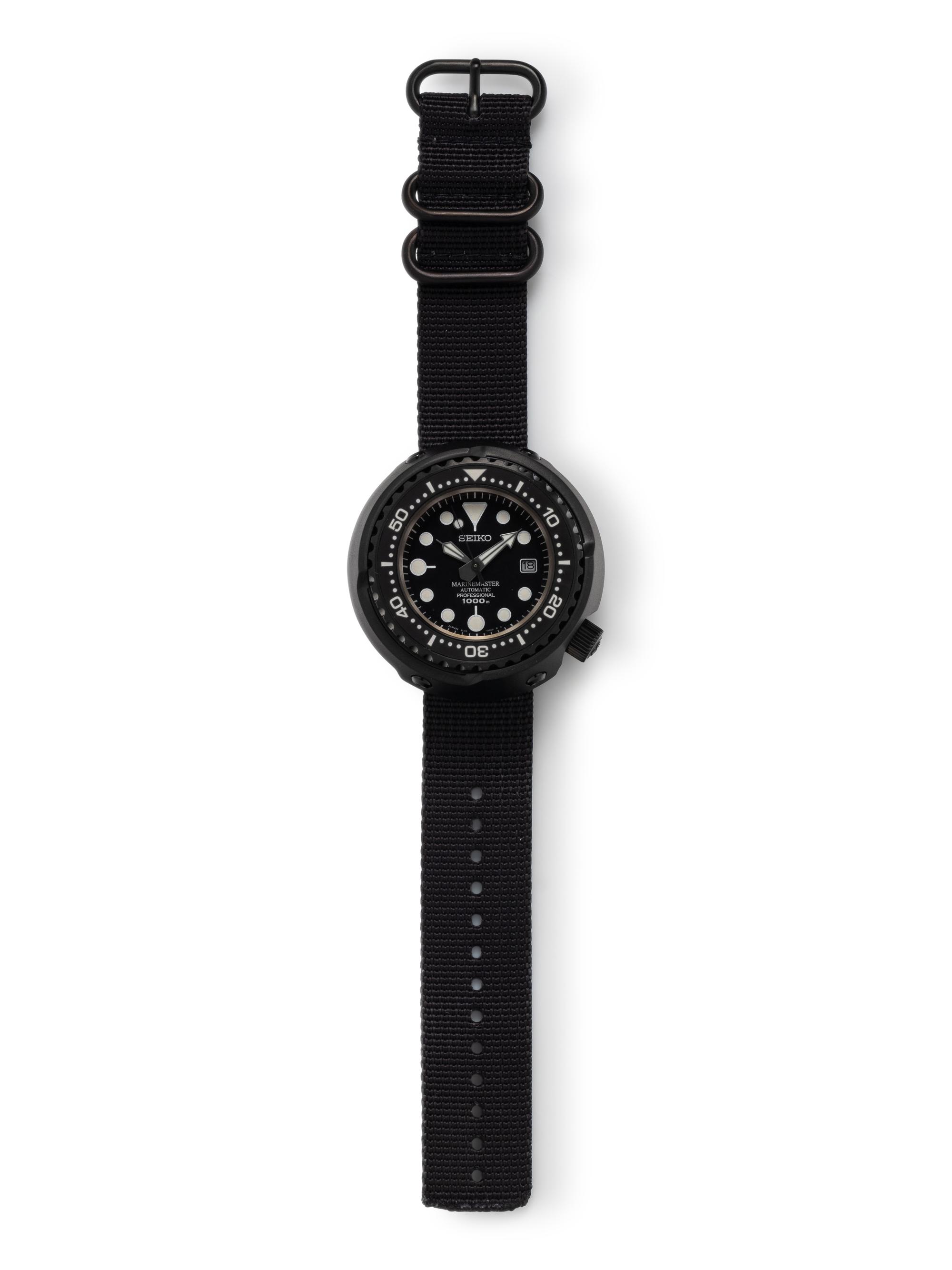 SEIKO, TITANIUM 'PROSPEX MARINE MASTER PROFESSIONAL' WATCH