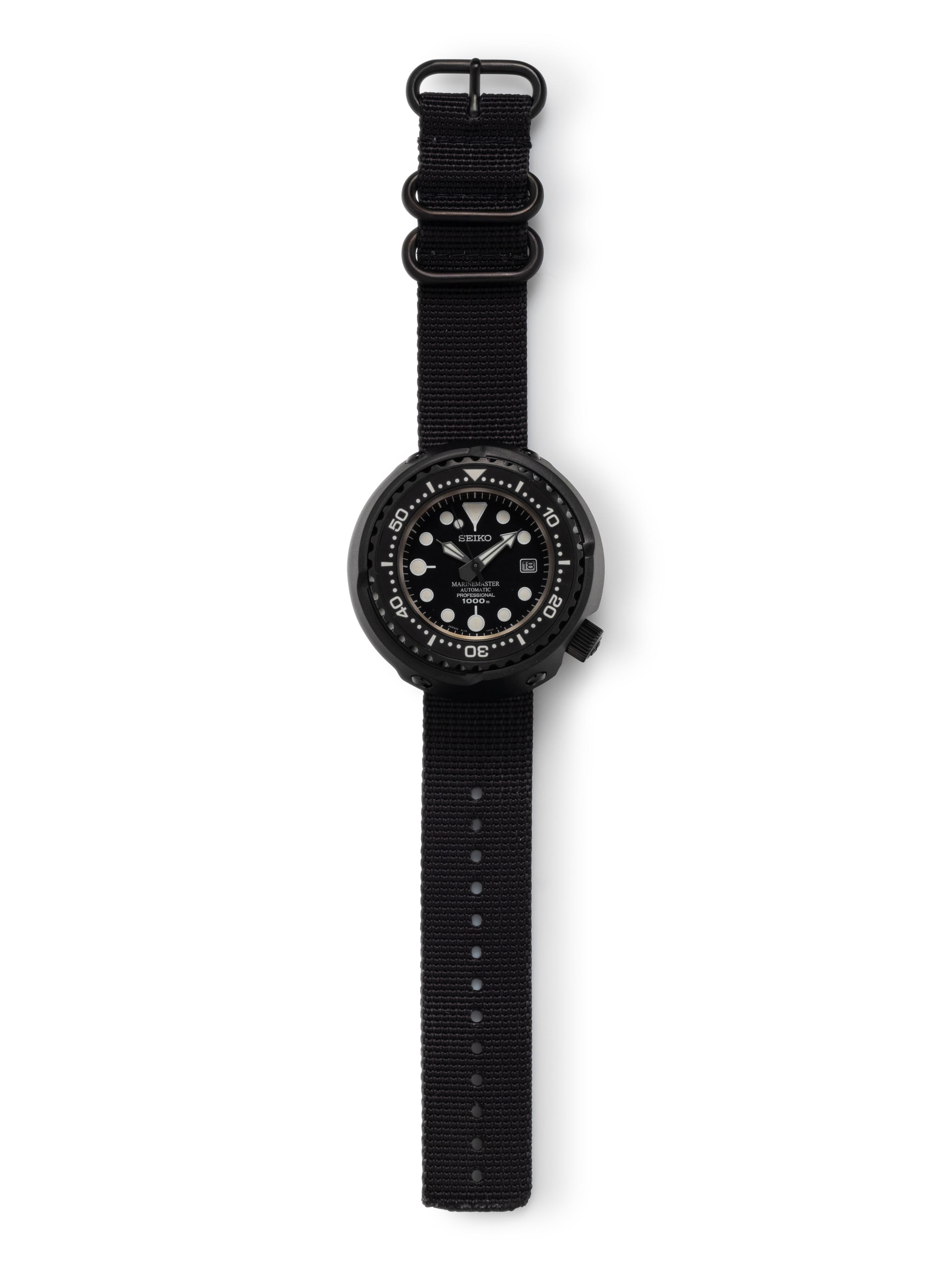 SEIKO, TITANIUM 'PROSPEX MARINE MASTER PROFESSIONAL' WATCH