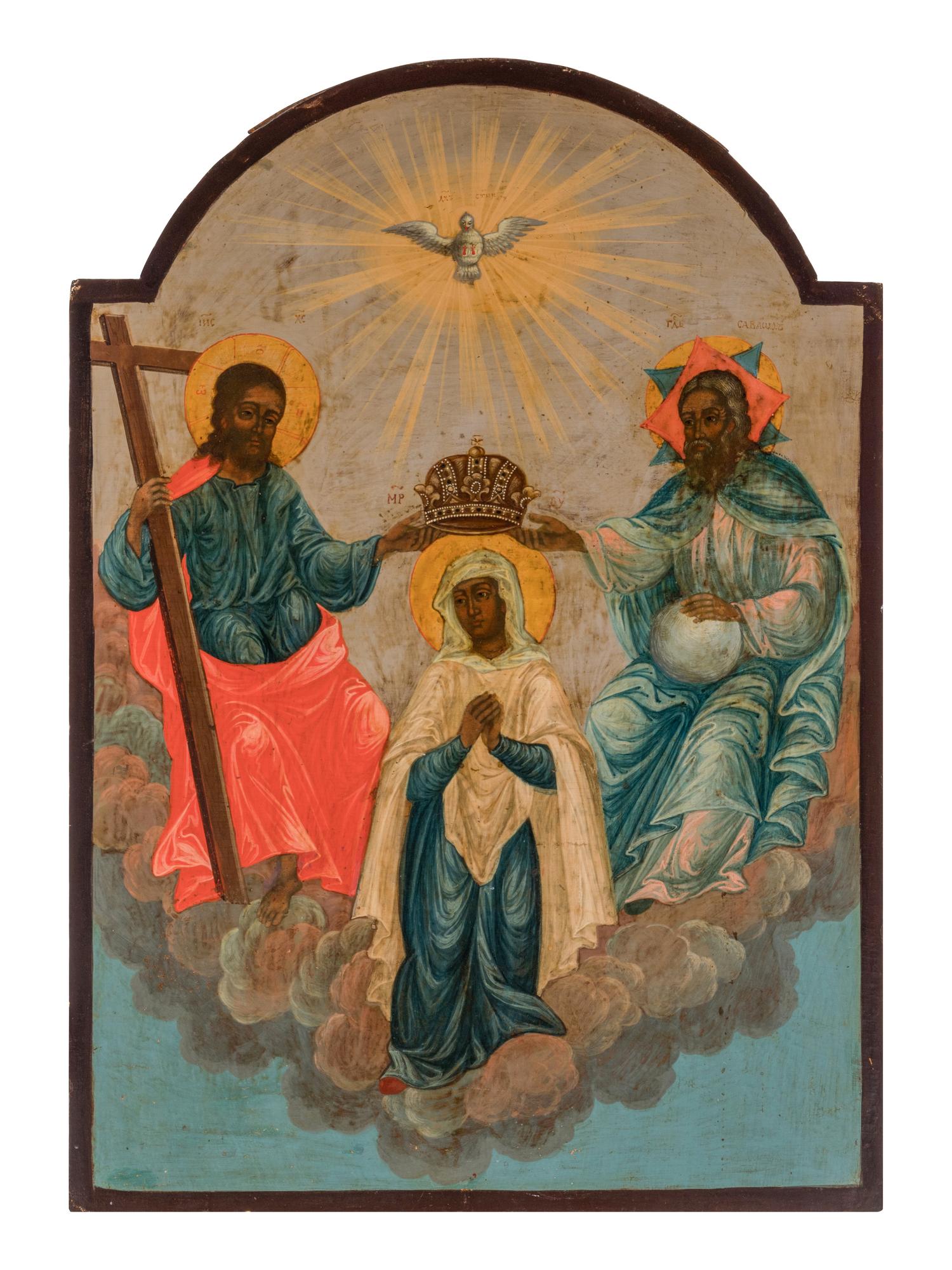A Continental Painted Altar Panel