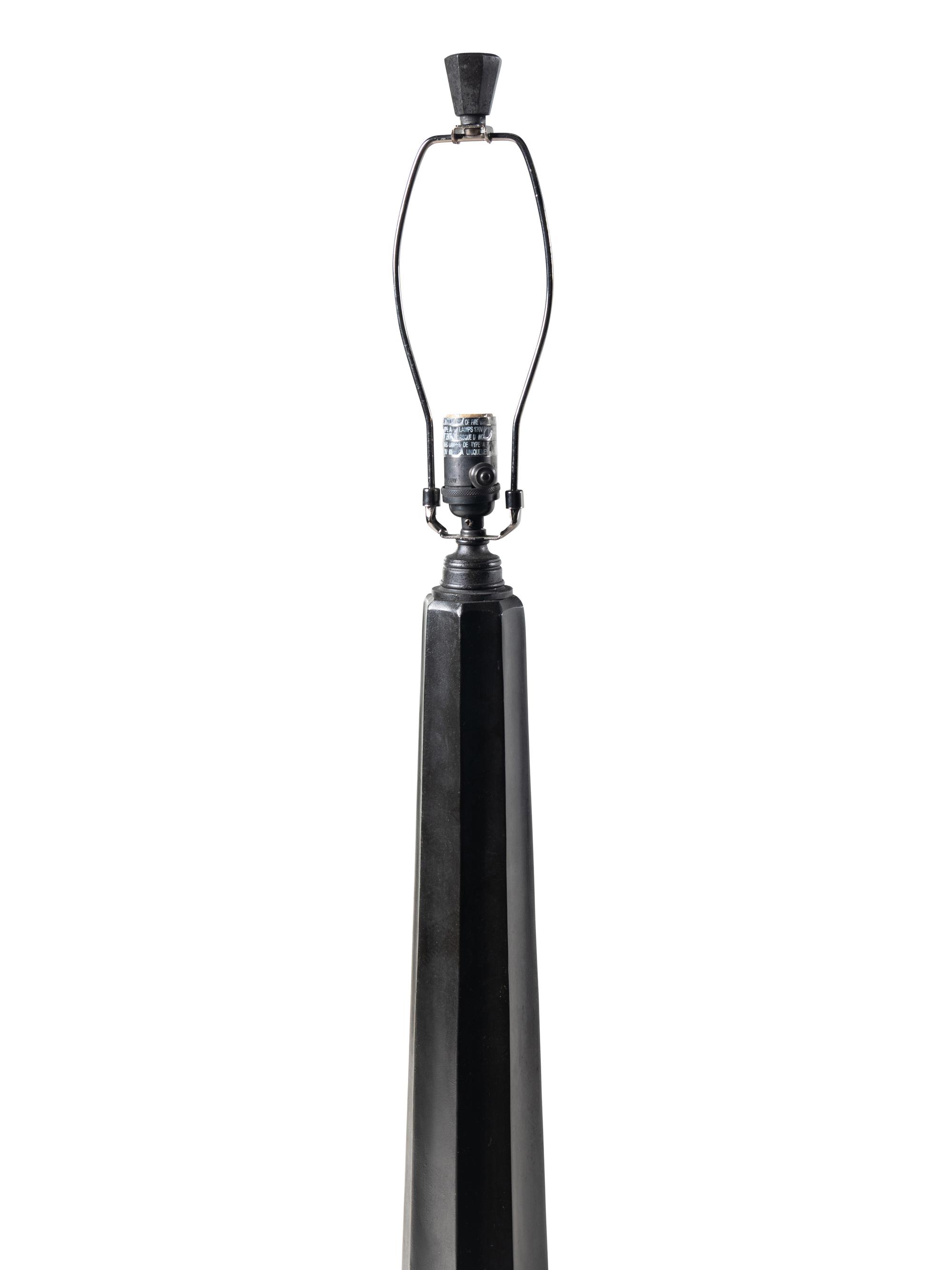 A Contemporary Patinated Metal Floor Lamp